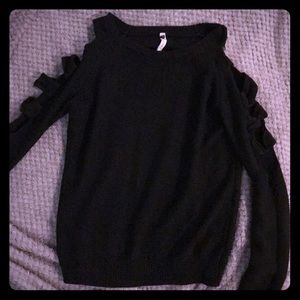Black long sleeved sweater